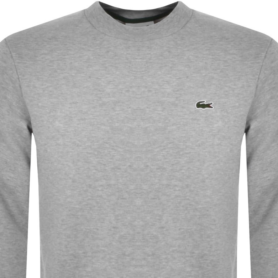 Lacoste crew discount neck sweatshirt grey