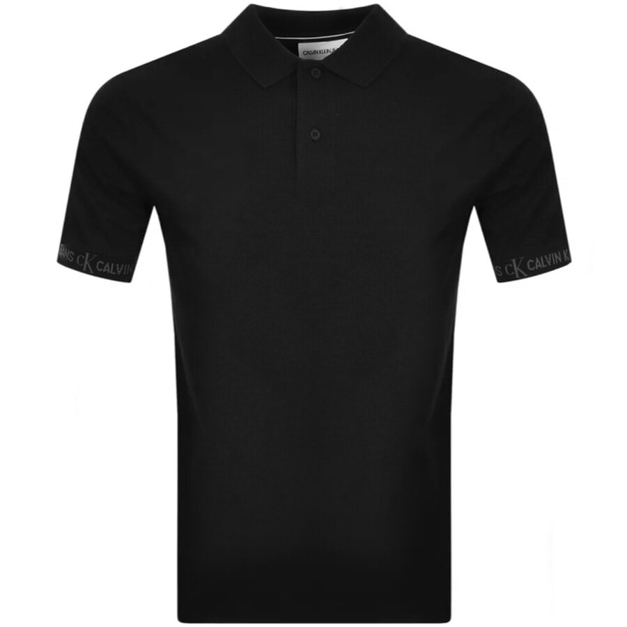Alternative Image for ProductCalvin Klein Jeans Short Sleeved Polo T Shirt Blac1