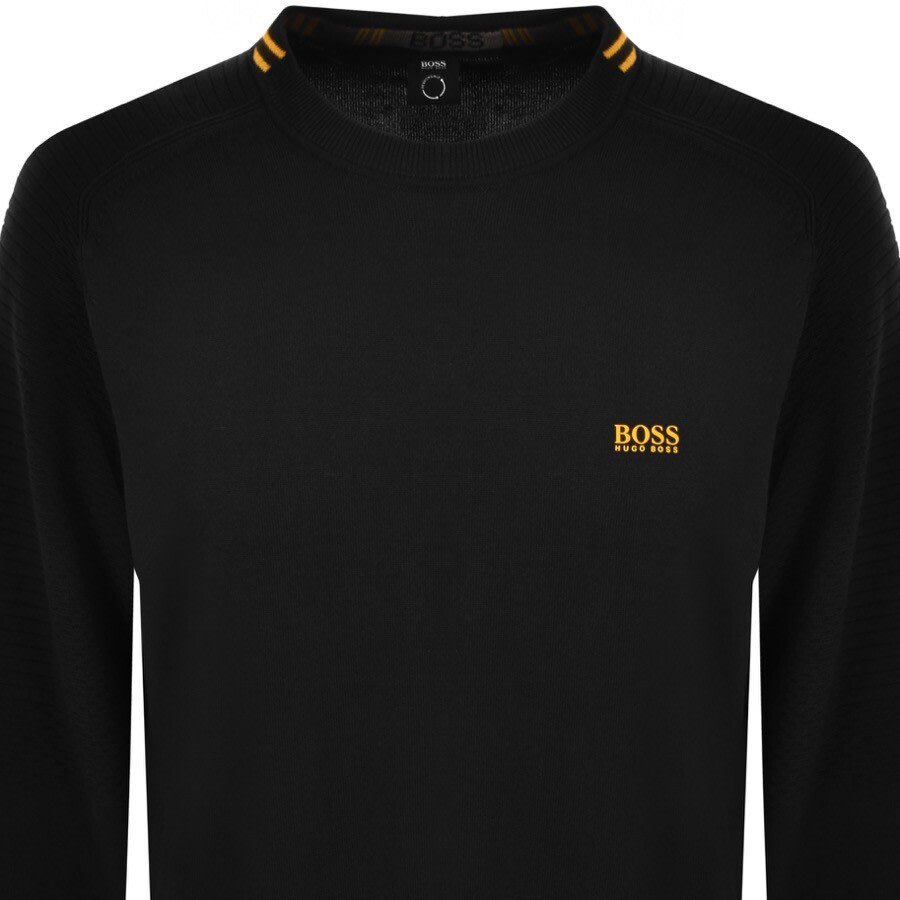 Alternative Image for ProductBOSS Ronard Knitted Jumper Black2