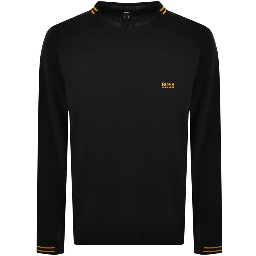 Alternative Image for ProductBOSS Ronard Knitted Jumper Black1