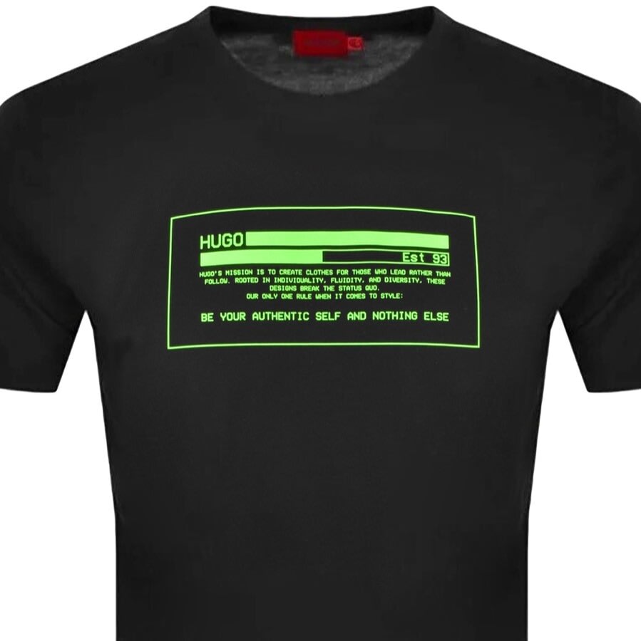 Alternative Image for ProductHUGO Danford Crew Neck T Shirt Black2