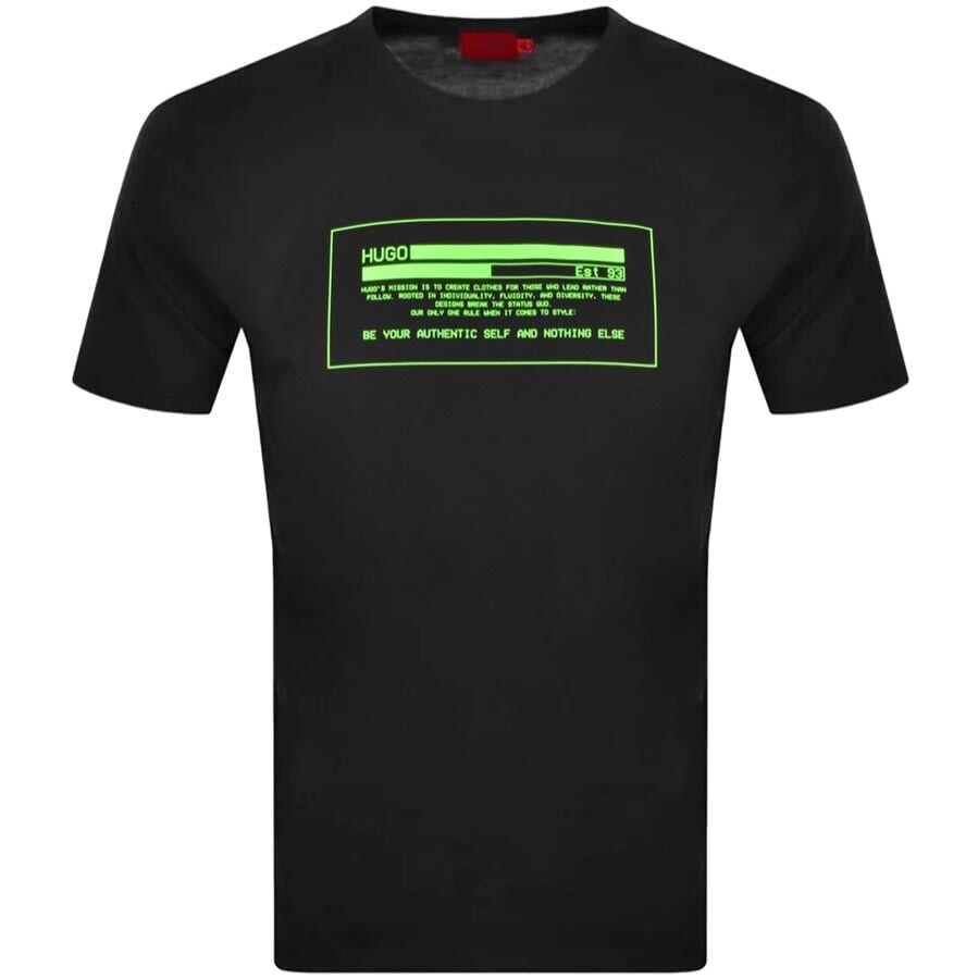 Alternative Image for ProductHUGO Danford Crew Neck T Shirt Black1