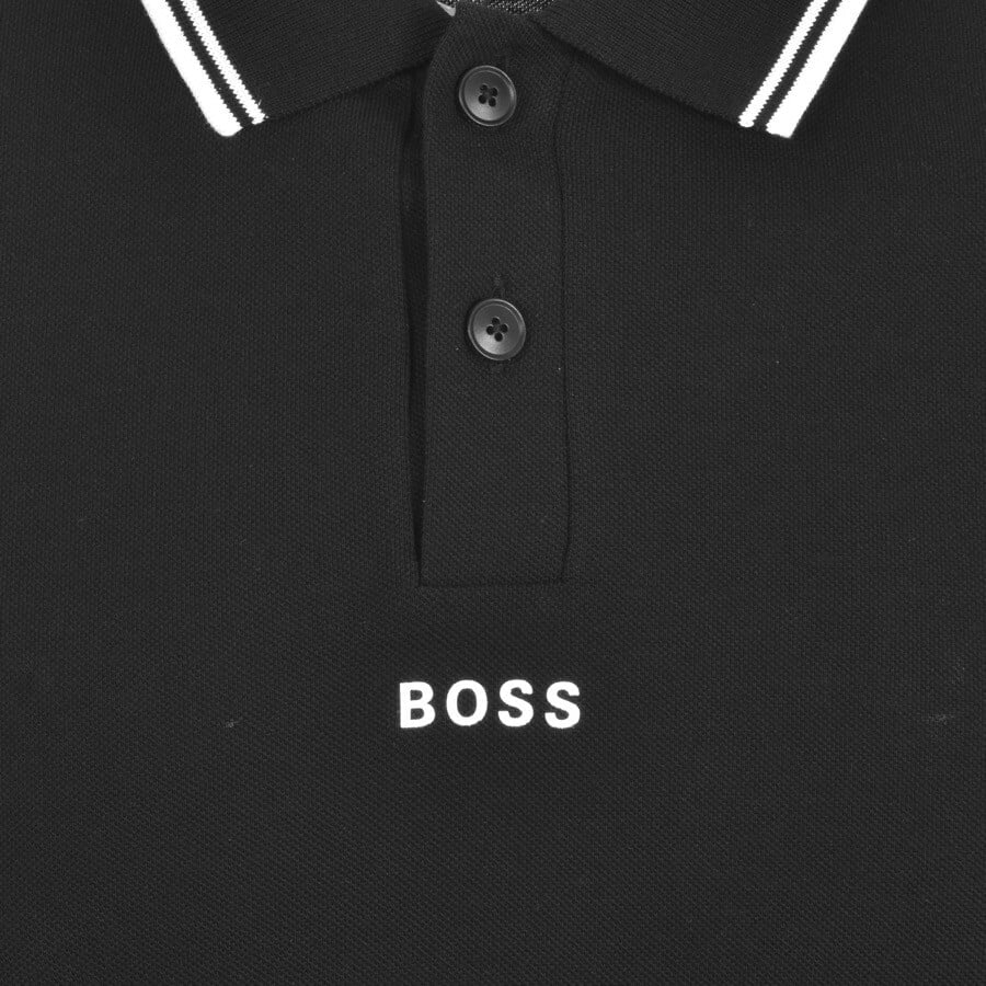 Alternative Image for ProductBOSS PChup Long Sleeve Polo T Shirt Black3