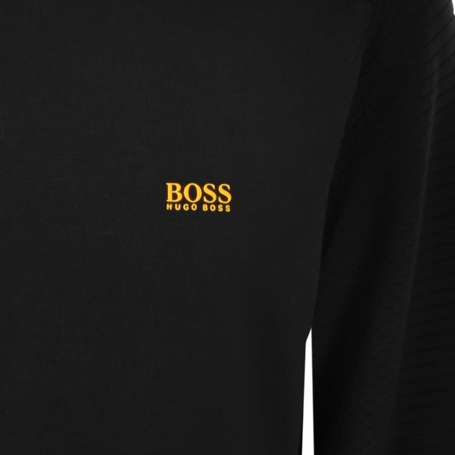 Alternative Image for ProductBOSS Zenard Half Zip Knitted Jumper Black3