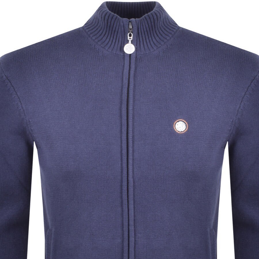 Alternative Image for ProductPretty Green Tilby Knit Track Top Navy2