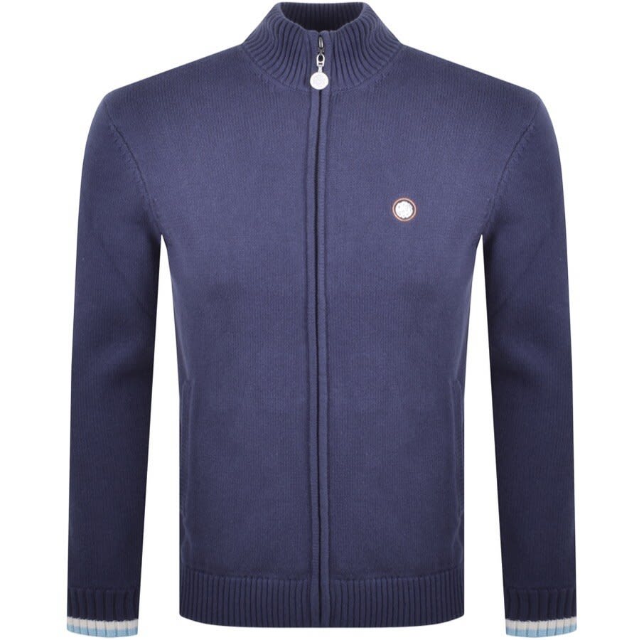 Alternative Image for ProductPretty Green Tilby Knit Track Top Navy1