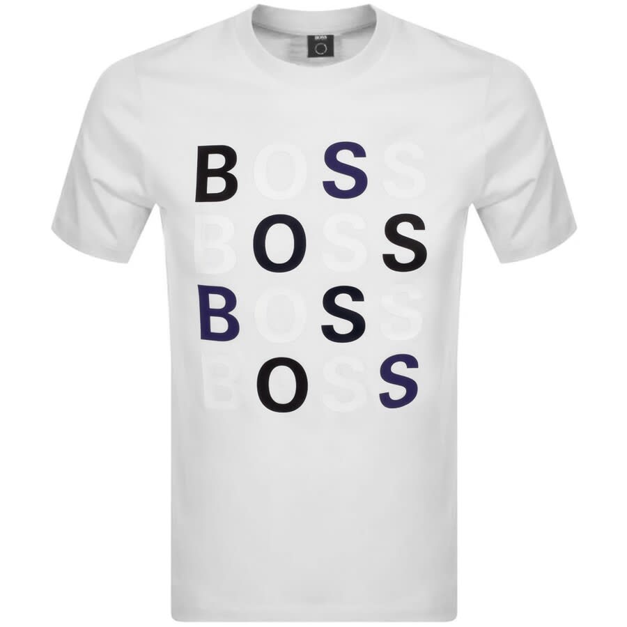 Alternative Image for ProductBOSS Tessler 171 Logo T Shirt White1