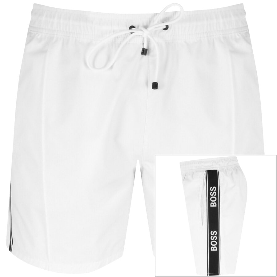 Alternative Image for ProductBOSS Upwrapped Swim Shorts White1