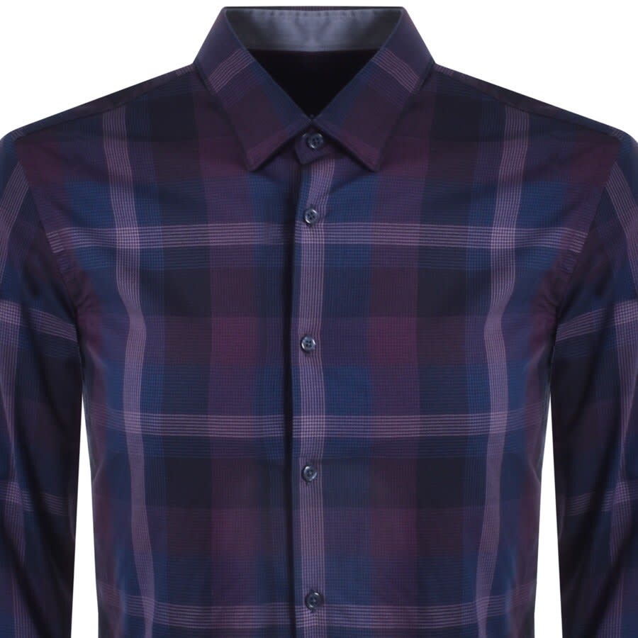 Alternative Image for ProductBOSS Ronni Slim Fit Long Sleeve Shirt Purple2