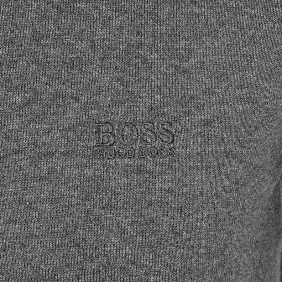 Alternative Image for ProductBOSS Padro L Half Zip Knit Jumper Grey3