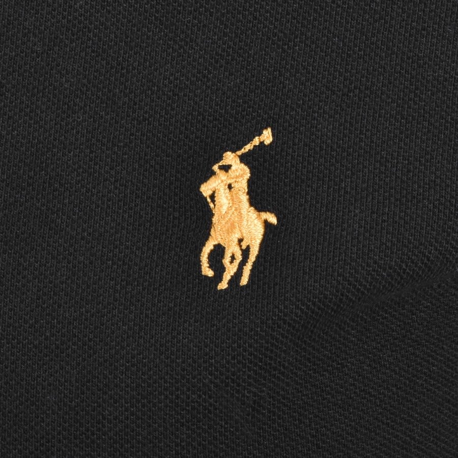 Alternative Image for ProductRalph Lauren Custom Slim Fit Polo T Shirt Black3