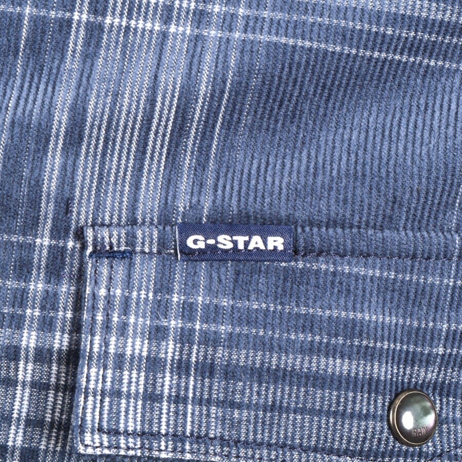Alternative Image for ProductG Star Raw 3301 Corduroy Long Sleeved Shirt Navy3