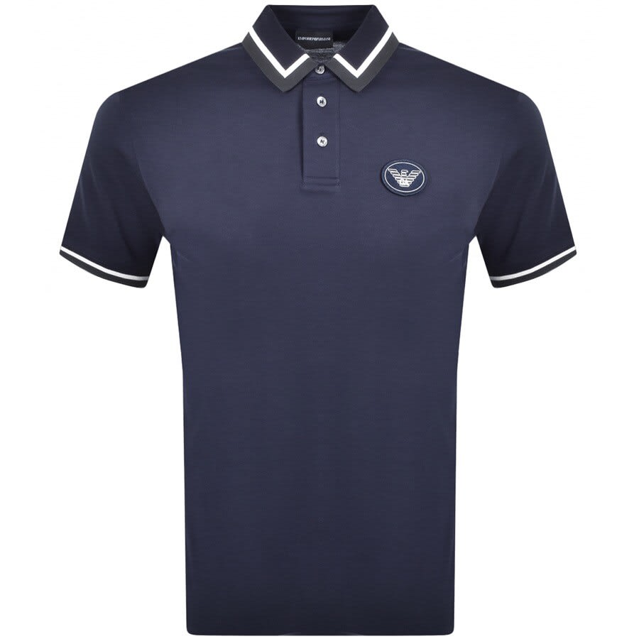 Alternative Image for ProductEmporio Armani Short Sleeved Polo T Shirt Navy1