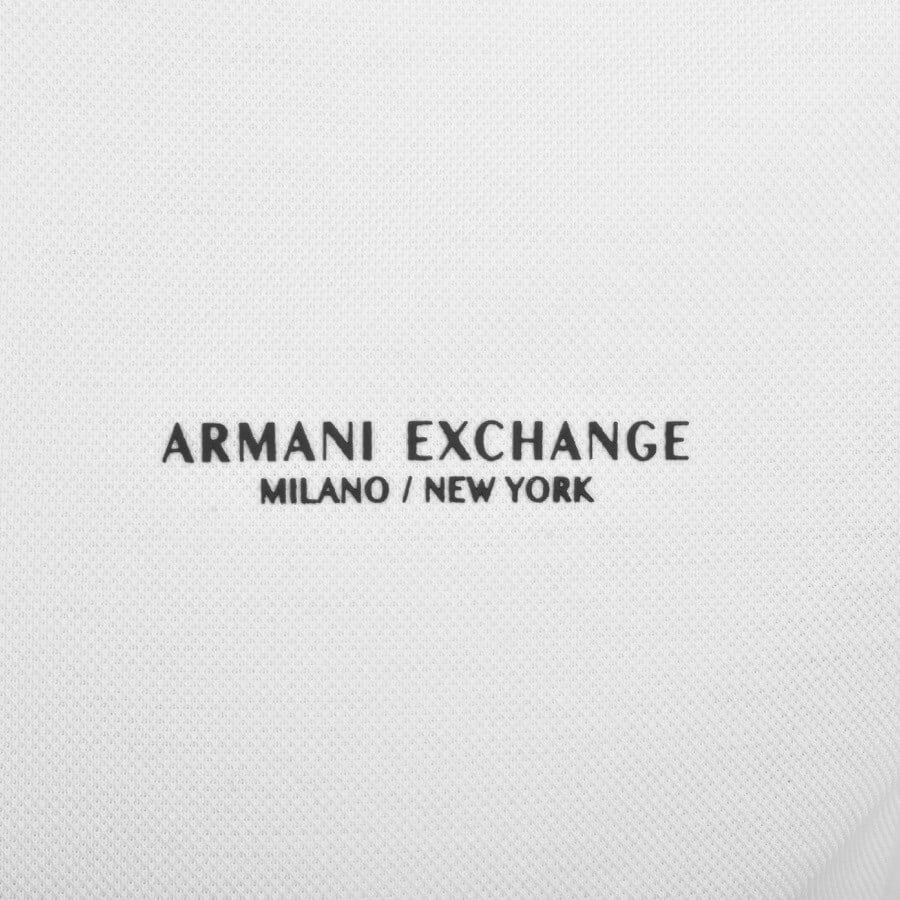 Alternative Image for ProductArmani Exchange Short Sleeve Polo T Shirt White3