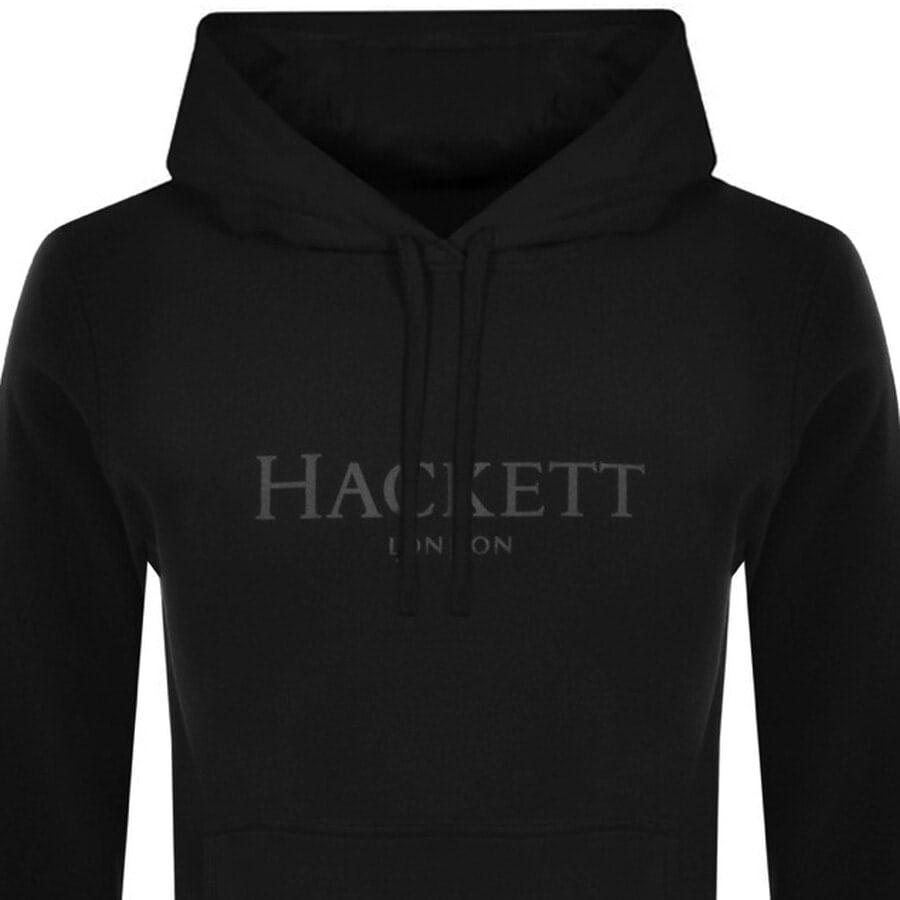 Alternative Image for ProductHackett London Logo Hoodie Black2