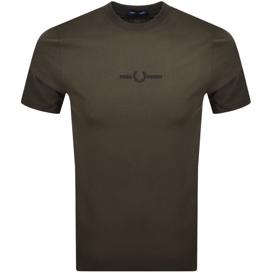 Alternative Image for ProductFred Perry Logo T Shirt Green1