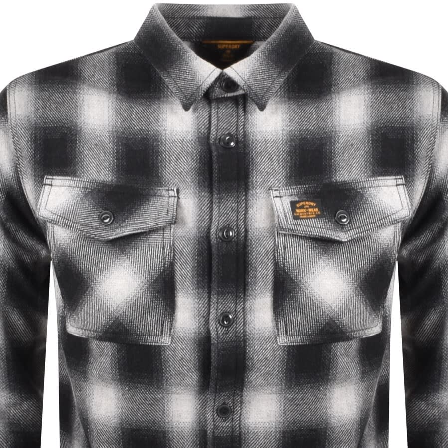 Alternative Image for ProductSuperdry Wool Miller Long Sleeved Overshirt Grey2