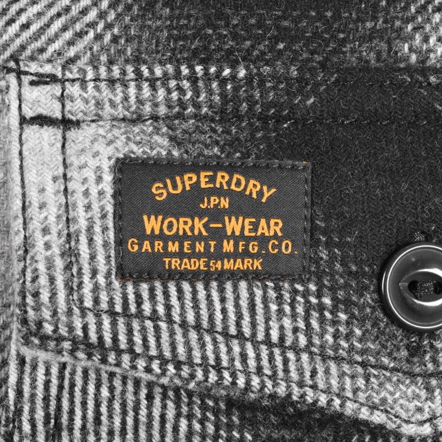 Alternative Image for ProductSuperdry Wool Miller Long Sleeved Overshirt Grey3