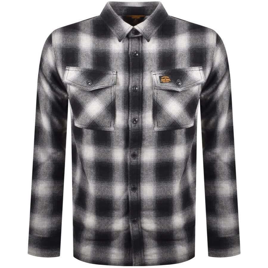 Alternative Image for ProductSuperdry Wool Miller Long Sleeved Overshirt Grey1