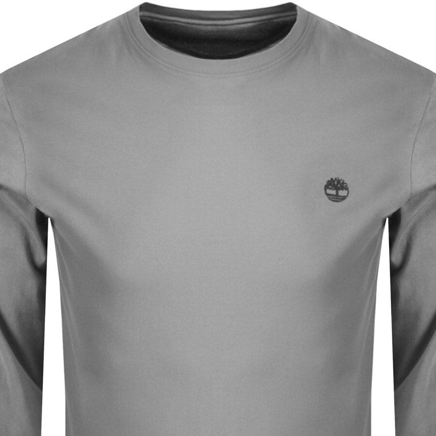 Alternative Image for ProductTimberland Dun River Logo Long Sleeve T Shirt Grey2