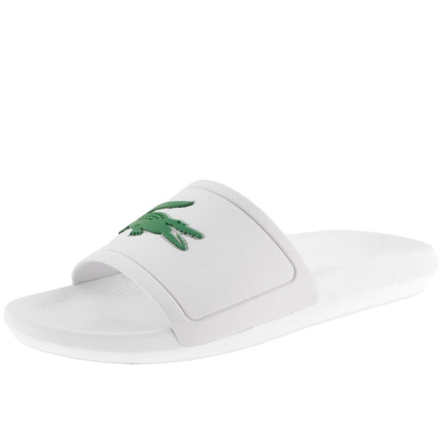 Alternative Image for ProductLacoste Croco Sliders White2