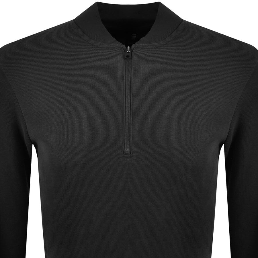 Alternative Image for ProductG Star Raw Half Zip Tweeter Knit Jumper Black2