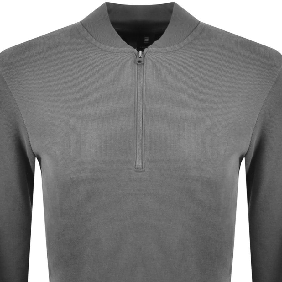 Alternative Image for ProductG Star Raw Half Zip Tweeter Knit Jumper Grey2