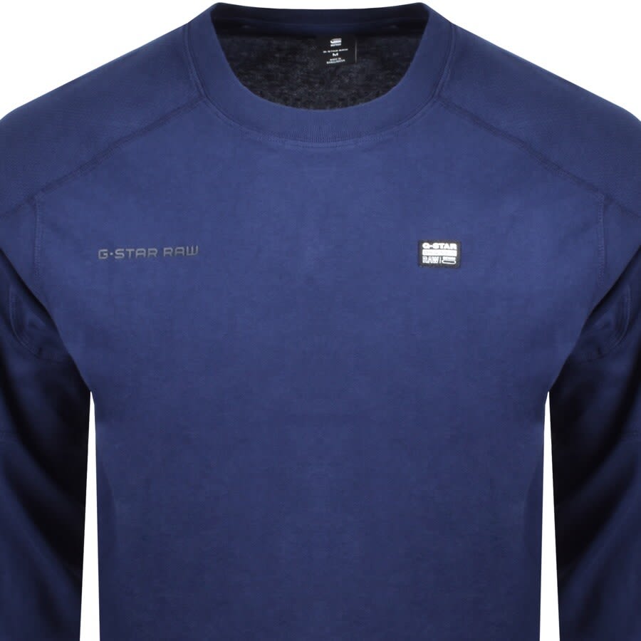 Alternative Image for ProductG Star Raw Moto Mesh Long Sleeve T Shirt Navy2