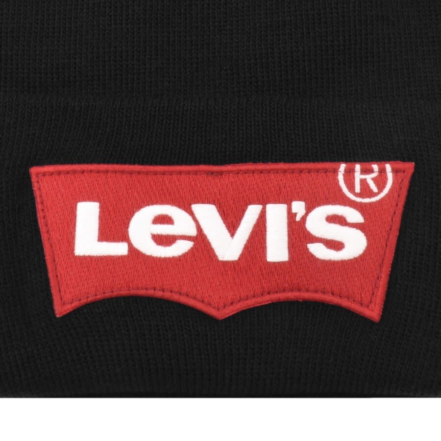 Alternative Image for ProductLevis Batwing Logo Beanie Hat Black3