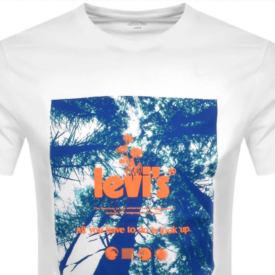 Alternative Image for ProductLevis Crew Neck Poster Logo T Shirt White2