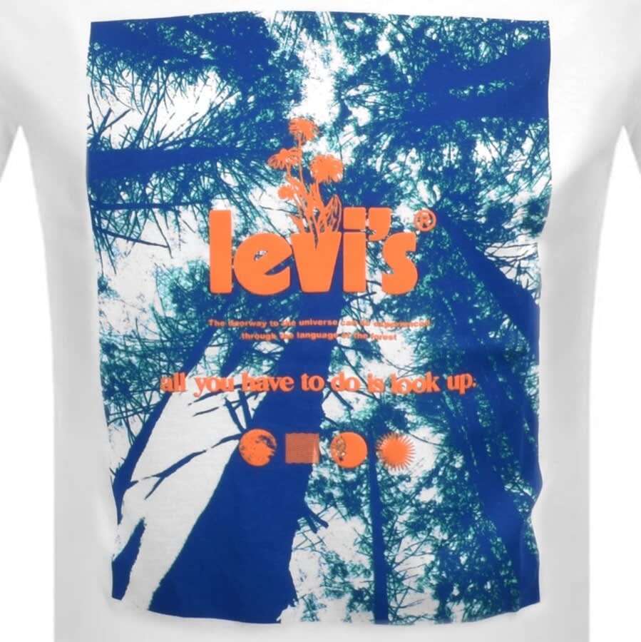 Alternative Image for ProductLevis Crew Neck Poster Logo T Shirt White3