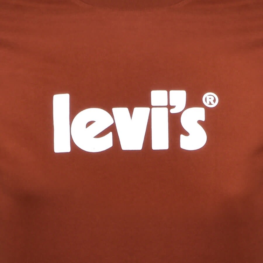 Alternative Image for ProductLevis Crew Neck Logo T Shirt Burgundy3