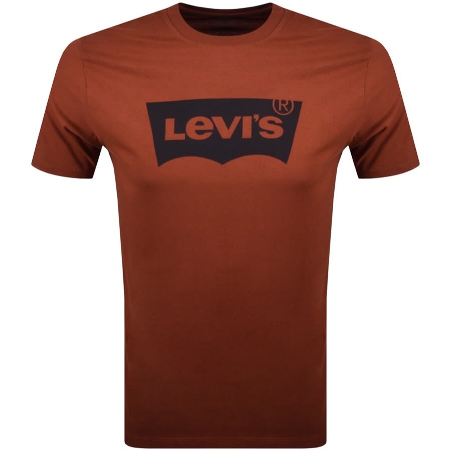 Alternative Image for ProductLevis Crew Neck Logo T Shirt Burgundy1
