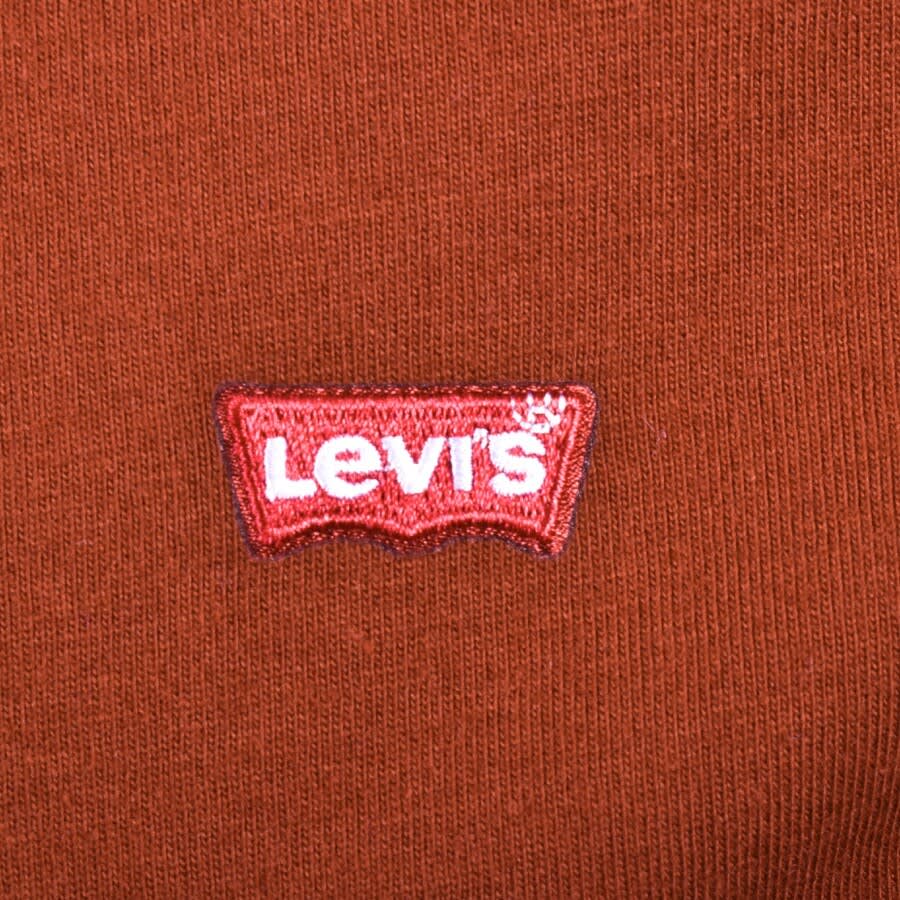 Alternative Image for ProductLevis Original Crew Neck Logo T Shirt Burgundy3
