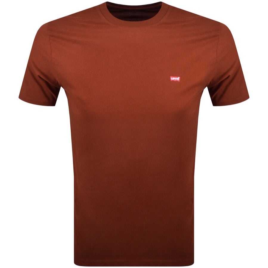 Alternative Image for ProductLevis Original Crew Neck Logo T Shirt Burgundy1