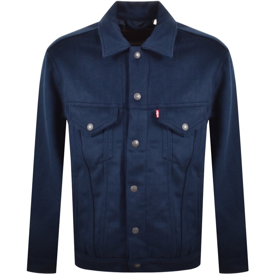 trucker jacket navy