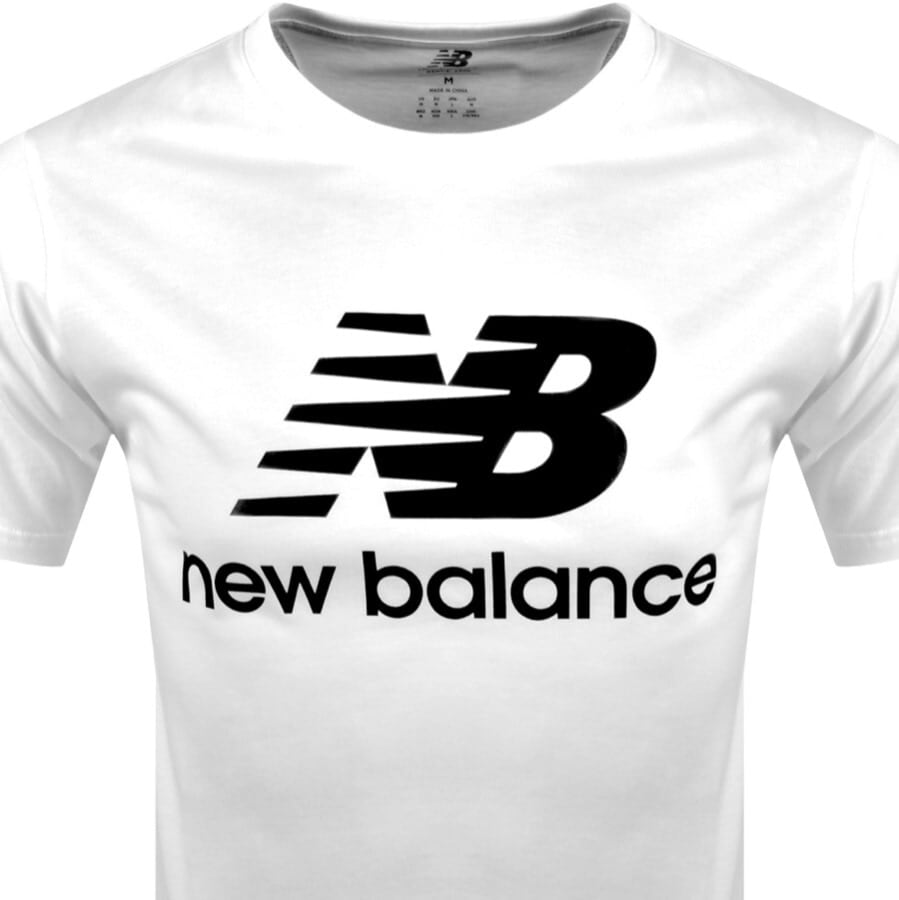 Alternative Image for ProductNew Balance Essentials Logo T Shirt White2