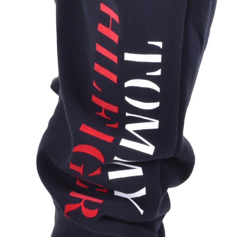 Alternative Image for ProductTommy Hilfiger Logo Jogging Bottoms Navy3