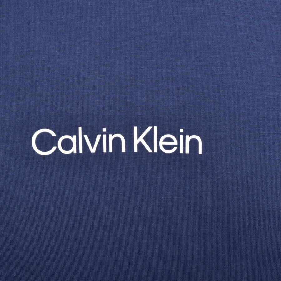 Alternative Image for ProductCalvin Klein Long Sleeve Logo T Shirt Navy3