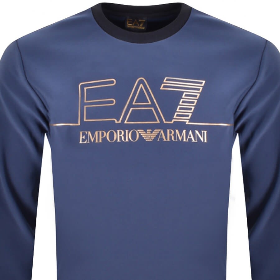 Alternative Image for ProductEA7 Emporio Armani Logo Sweatshirt Navy2