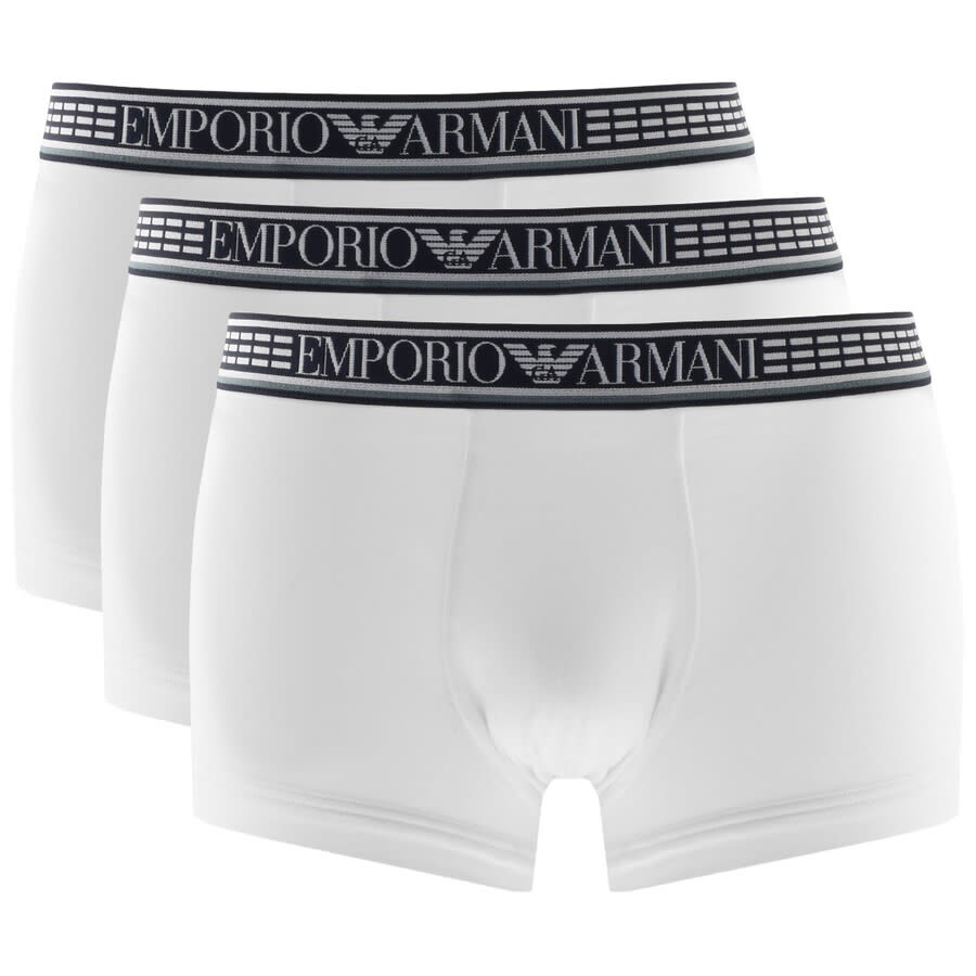 Alternative Image for ProductEmporio Armani Underwear 3 Pack Boxer Trunks White1
