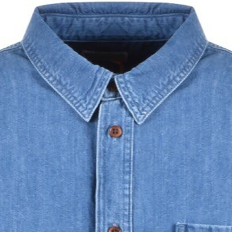 Alternative Image for ProductNudie Jeans Long Sleeved Denim Shirt Blue3