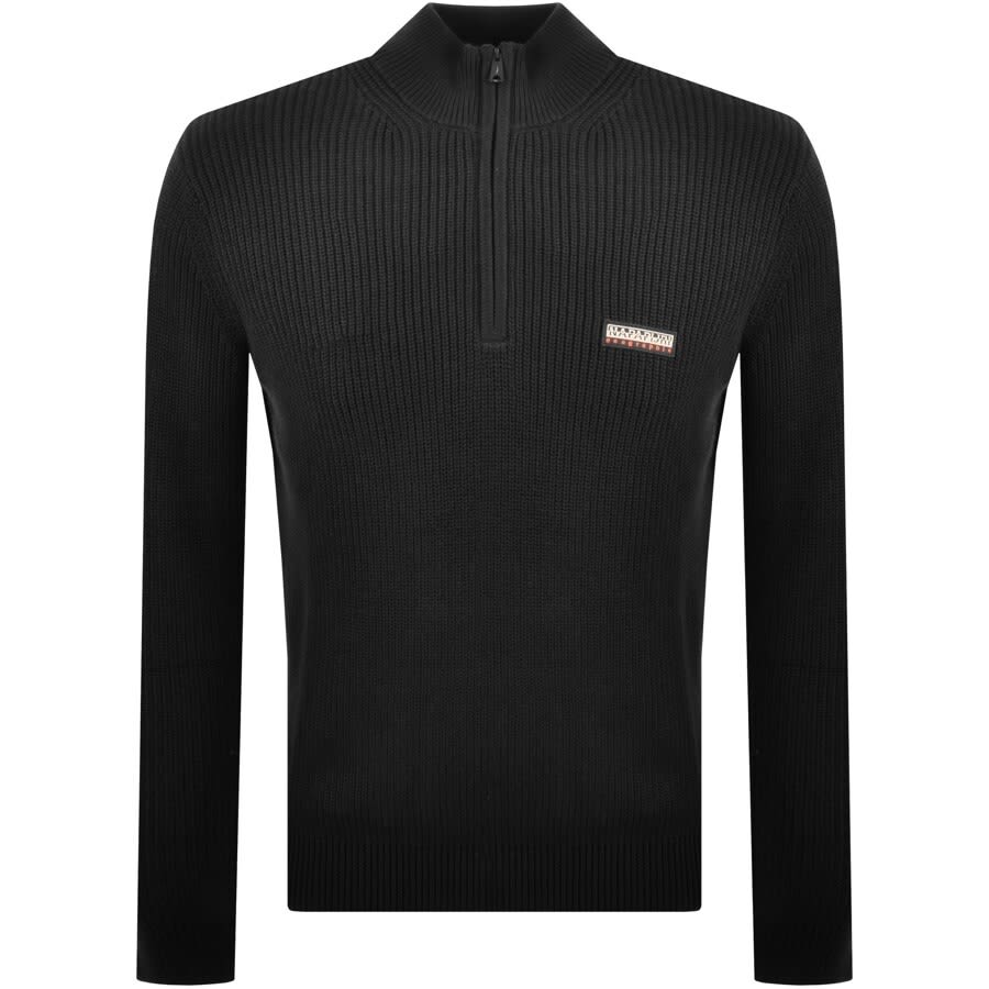 Alternative Image for ProductNapapijri Half Zip Knit Jumper Black1