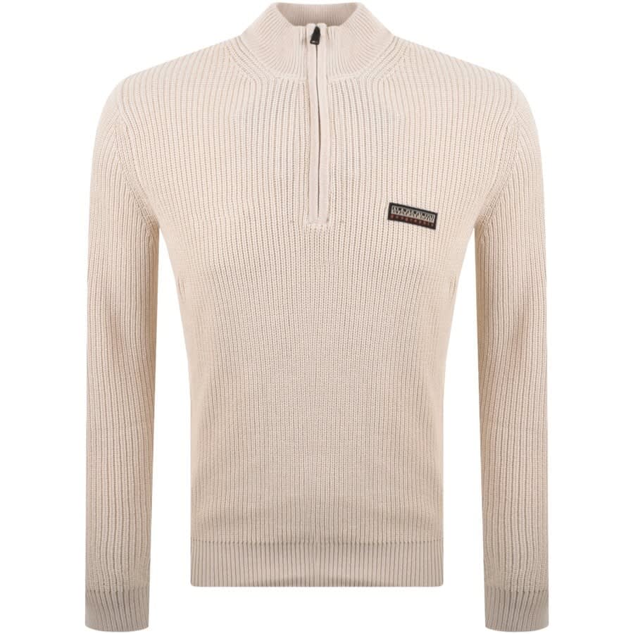 Alternative Image for ProductNapapijri Half Zip Knit Jumper Cream1