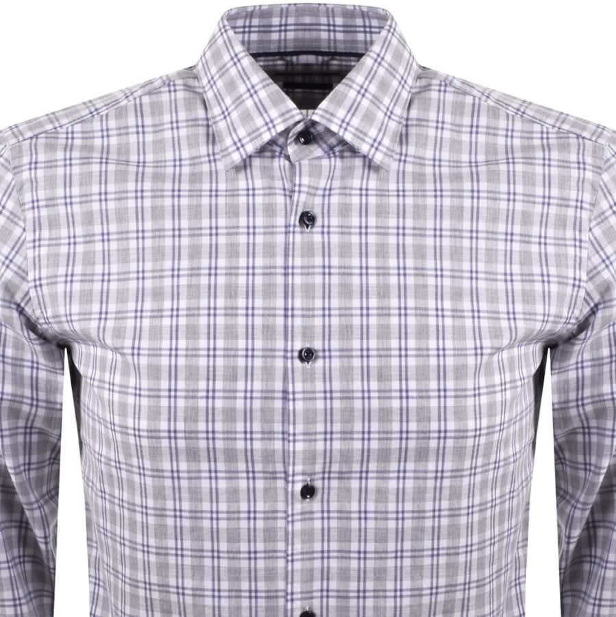 Alternative Image for ProductBOSS Nolan Long Sleeved Shirt Grey2