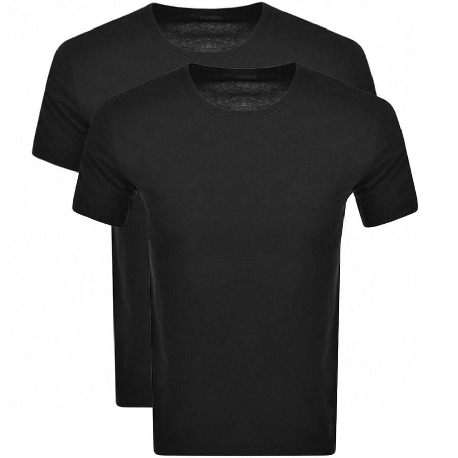 Alternative Image for ProductBOSS 2 Pack Crew Neck T Shirts Black1