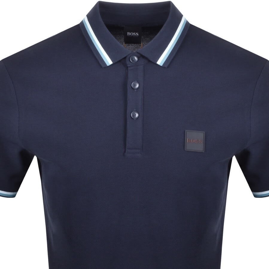 Alternative Image for ProductBOSS Printcat 1 Short Sleeve Polo T Shirt Navy2