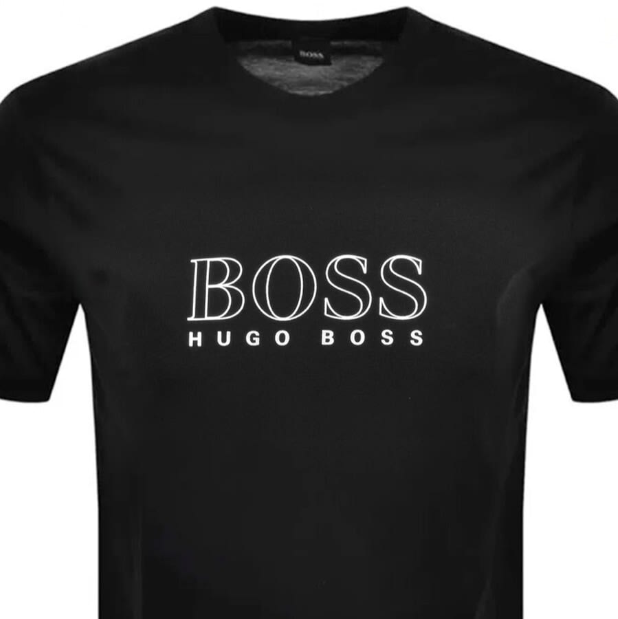 Alternative Image for ProductBOSS Urban Crew Neck Logo T Shirt Black2