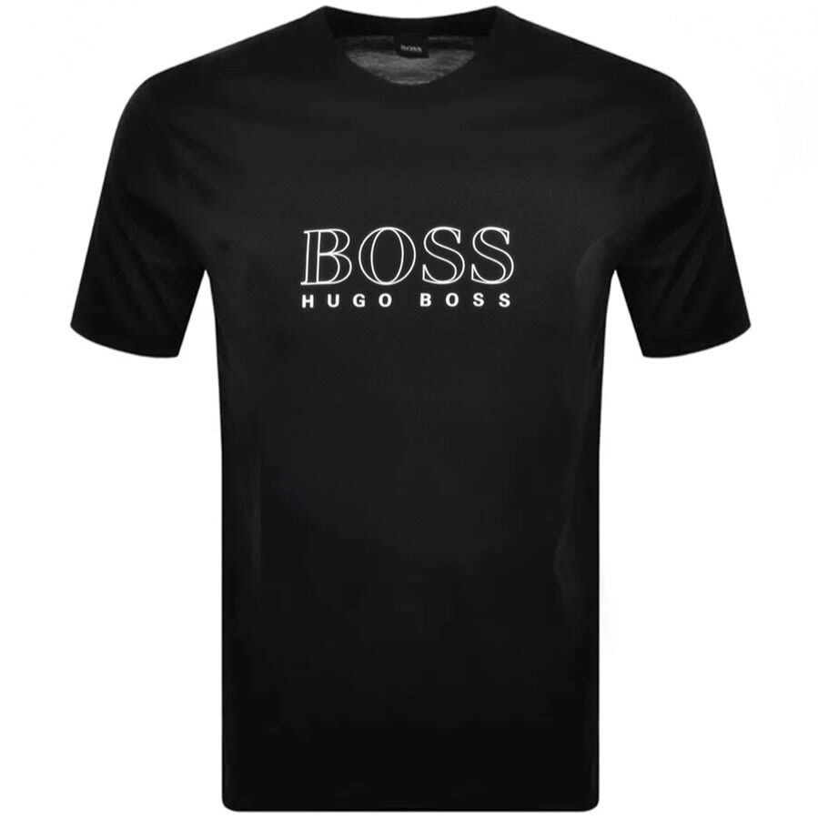 Alternative Image for ProductBOSS Urban Crew Neck Logo T Shirt Black1