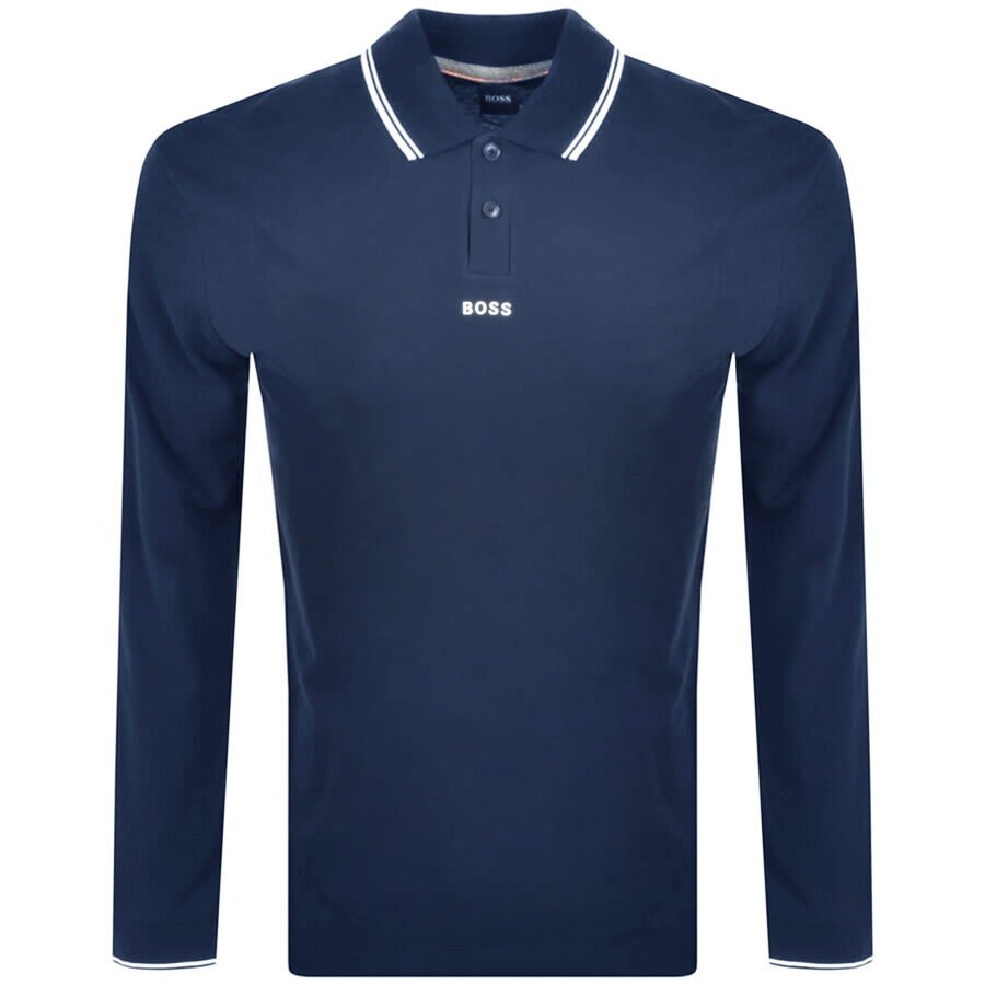 Alternative Image for ProductBOSS PChup Long Sleeve Polo T Shirt Navy1